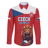 Custom Czech Republic Football Go Champions Family Matching Puletasi and Hawaiian Shirt Sporty Style with Lion Mascot