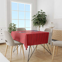 Custom Czech Republic Football Go Champions Tablecloth Sporty Style with Lion Mascot