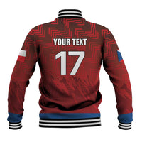 Czech Republic Football Custom Baseball Jacket Sporty Style