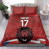 Czech Republic Football Custom Bedding Set Sporty Style
