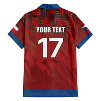 Czech Republic Football Custom Family Matching Long Sleeve Bodycon Dress and Hawaiian Shirt Sporty Style