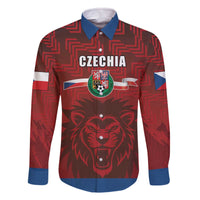 Czech Republic Football Custom Family Matching Off The Shoulder Long Sleeve Dress and Hawaiian Shirt Sporty Style