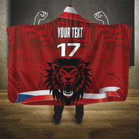 Czech Republic Football Custom Hooded Blanket Sporty Style