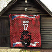 Czech Republic Football Custom Quilt Sporty Style LT17 - Wonder Print Shop