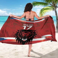 Czech Republic Football Custom Sarong Sporty Style LT17 - Wonder Print Shop