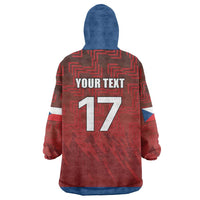 Czech Republic Football Custom Wearable Blanket Hoodie Sporty Style LT17 - Wonder Print Shop