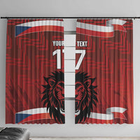 Czech Republic Football Custom Window Curtain Sporty Style LT17 - Wonder Print Shop