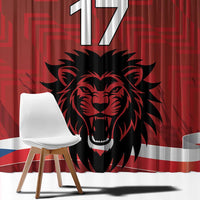 Czech Republic Football Custom Window Curtain Sporty Style LT17 - Wonder Print Shop