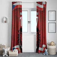 Czech Republic Football Custom Window Curtain Sporty Style LT17 - Wonder Print Shop