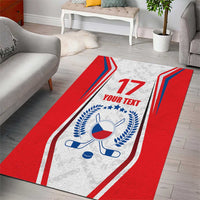 Czech Republic Ice Hockey Custom Area Rug Flag Style