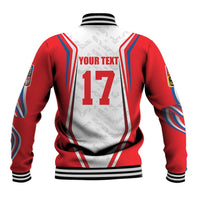 Czech Republic Ice Hockey Custom Baseball Jacket Flag Style