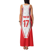 Czech Republic Ice Hockey Custom Family Matching Tank Maxi Dress and Hawaiian Shirt Flag Style
