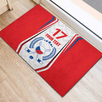 Czech Republic Ice Hockey Custom Rubber Doormat Flag Style LT17 - Wonder Print Shop