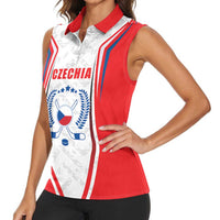 Czech Republic Ice Hockey Custom Women Sleeveless Polo Shirt Flag Style LT17 - Wonder Print Shop