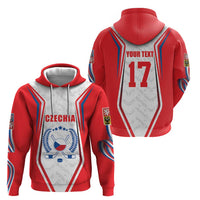 Czech Republic Ice Hockey Custom Zip Hoodie Flag Style LT17 - Wonder Print Shop