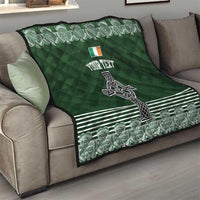 Personalized Celtic Cross Shamrock Ireland Quilt Celtic Knot with Shamrock
