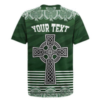 Personalized Celtic Cross Shamrock Ireland Rugby Jersey Celtic Knot with Shamrock