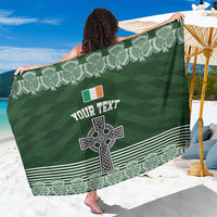 Personalized Celtic Cross Shamrock Ireland Sarong Celtic Knot with Shamrock