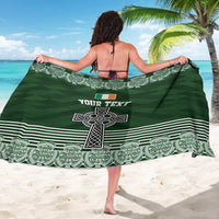 Personalized Celtic Cross Shamrock Ireland Sarong Celtic Knot with Shamrock