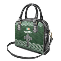 Personalized Celtic Cross Shamrock Ireland Shoulder Handbag Celtic Knot with Shamrock