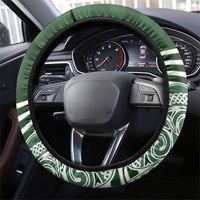 Celtic Cross Shamrock Ireland Steering Wheel Cover Celtic Knot with Shamrock