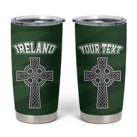 Personalized Celtic Cross Shamrock Republic of Ireland Tumbler Cup Celtic Knot with Shamrock