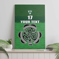 Custom Ireland Football Canvas Wall Art Celtic Knot with Shamrock