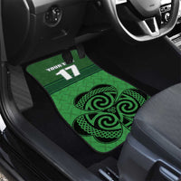 Custom Ireland Football Car Mats Celtic Knot with Shamrock
