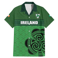 Custom Ireland Football Family Matching Mermaid Dress and Hawaiian Shirt Celtic Knot with Shamrock