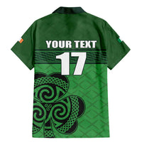 Custom Ireland Football Family Matching Mermaid Dress and Hawaiian Shirt Celtic Knot with Shamrock