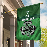 Custom Ireland Football Garden Flag Celtic Knot with Shamrock