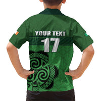 Custom Ireland Football Hawaiian Shirt Celtic Knot with Shamrock