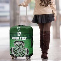 Custom Ireland Football Luggage Cover Celtic Knot with Shamrock