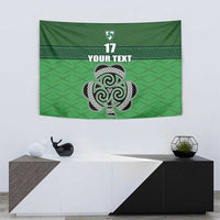 Custom Ireland Football Tapestry Celtic Knot with Shamrock