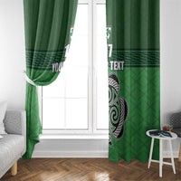 Custom Ireland Football Window Curtain Celtic Knot with Shamrock