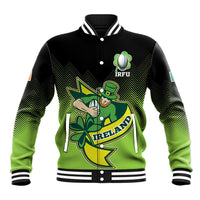 Custom Ireland Rugby Go Champions Baseball Jacket Irish Shamrock