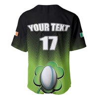 Custom Ireland Rugby Go Champions Baseball Jersey Irish Shamrock