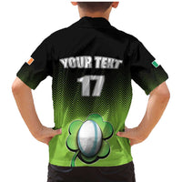 Custom Ireland Rugby Go Champions Family Matching Mermaid Dress and Hawaiian Shirt Irish Shamrock