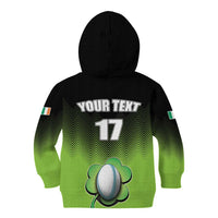 Custom Ireland Rugby Go Champions Kid Hoodie Irish Shamrock