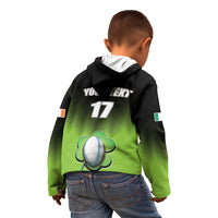 Custom Ireland Rugby Go Champions Kid Hoodie Irish Shamrock