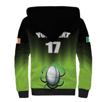 Custom Ireland Rugby Go Champions Sherpa Hoodie Irish Shamrock