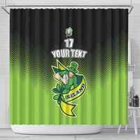 Custom Ireland Rugby Go Champions Shower Curtain Irish Shamrock