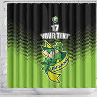 Custom Ireland Rugby Go Champions Shower Curtain Irish Shamrock