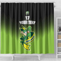 Custom Ireland Rugby Go Champions Shower Curtain Irish Shamrock