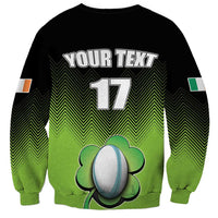 Custom Ireland Rugby Go Champions Sweatshirt Irish Shamrock
