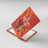 Custom Wales Football Go Champions Canvas Wall Art Cymru am byth Red Style