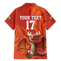 Custom Wales Football Go Champions Family Matching Mermaid Dress and Hawaiian Shirt Cymru am byth Red Style