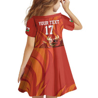 Custom Wales Football Go Champions Family Matching Summer Maxi Dress and Hawaiian Shirt Cymru am byth Red Style