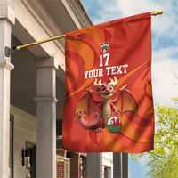 Custom Wales Football Go Champions Garden Flag Cymru am byth Red Style