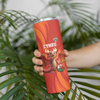 Custom Wales Football Go Champions Skinny Tumbler Cymru am byth Red Style